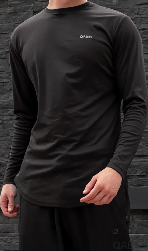 QL Lightweight Long Sleeves T-shirt 60T in Black