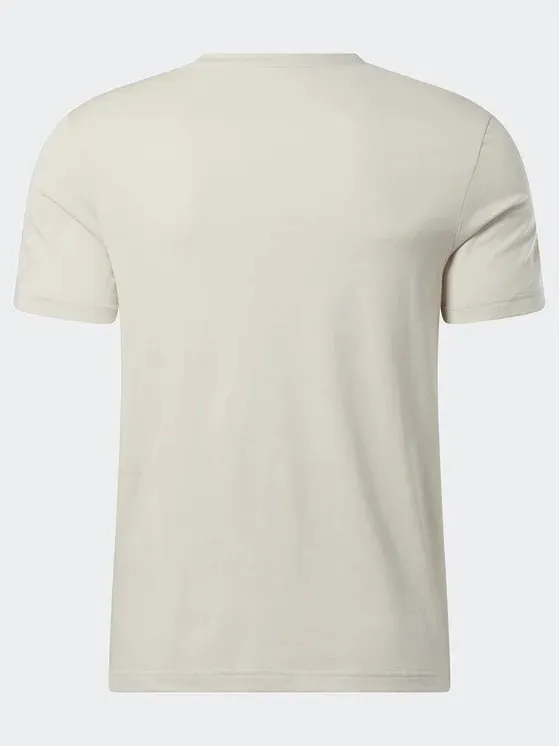 REEBOK MEN'S IDENTITY BIG STACKED LOGO SAND TEE