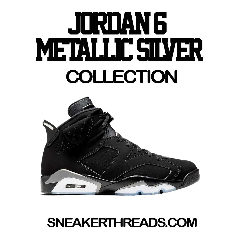 Retro 6 Metallic Silver Satin Jacket - Got Em - Black