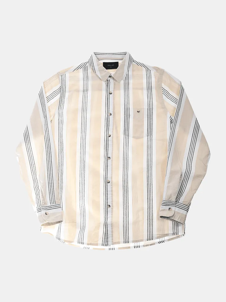 Rollas Men At Work Stripe Shirt - Natural