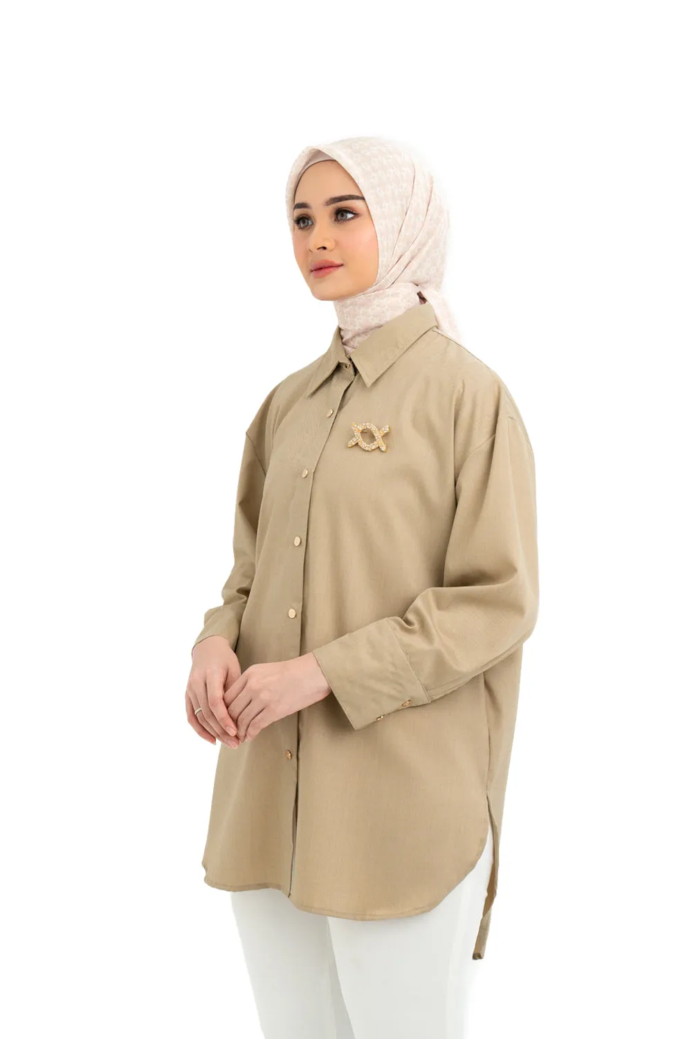 Shanaz Shirt (Minor) Beige Tan