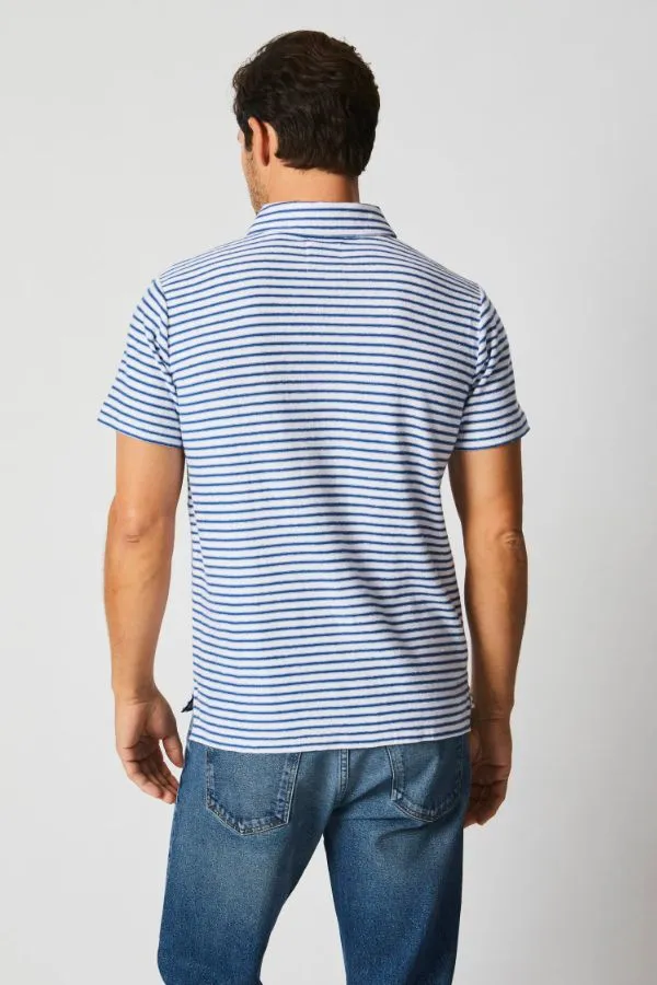 Stripe Hemp Cotton Polo