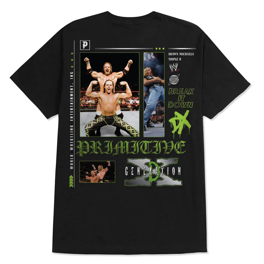 PRIMITIVE x WWE DX Vintage Graphic T-Shirt - Black