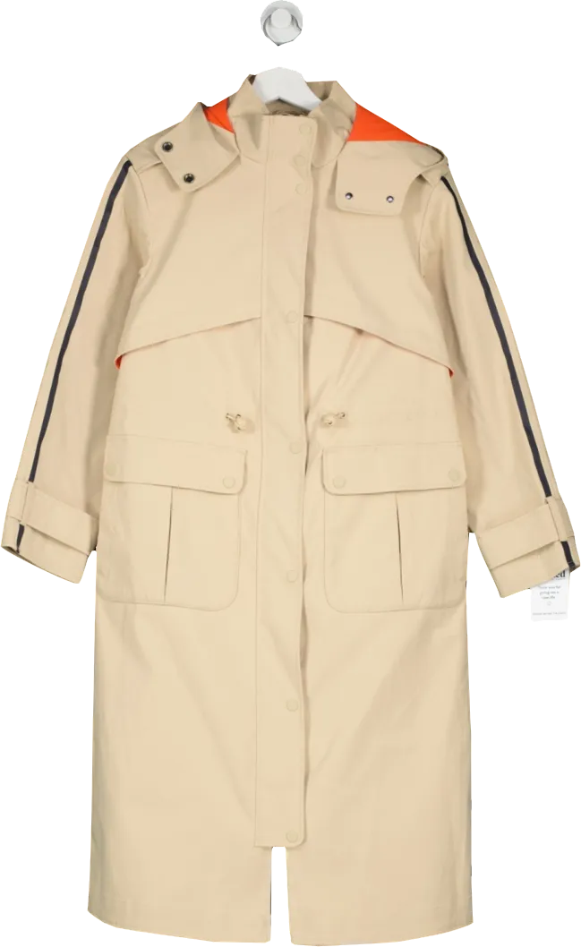 Sweaty Betty Womens Beige Technical Trench Coat - Size XXS - Stylish & Functional Outerwear