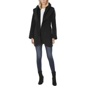 Tahari Marilyn Women's Wool Blend Double Face Belted Wrap Coat