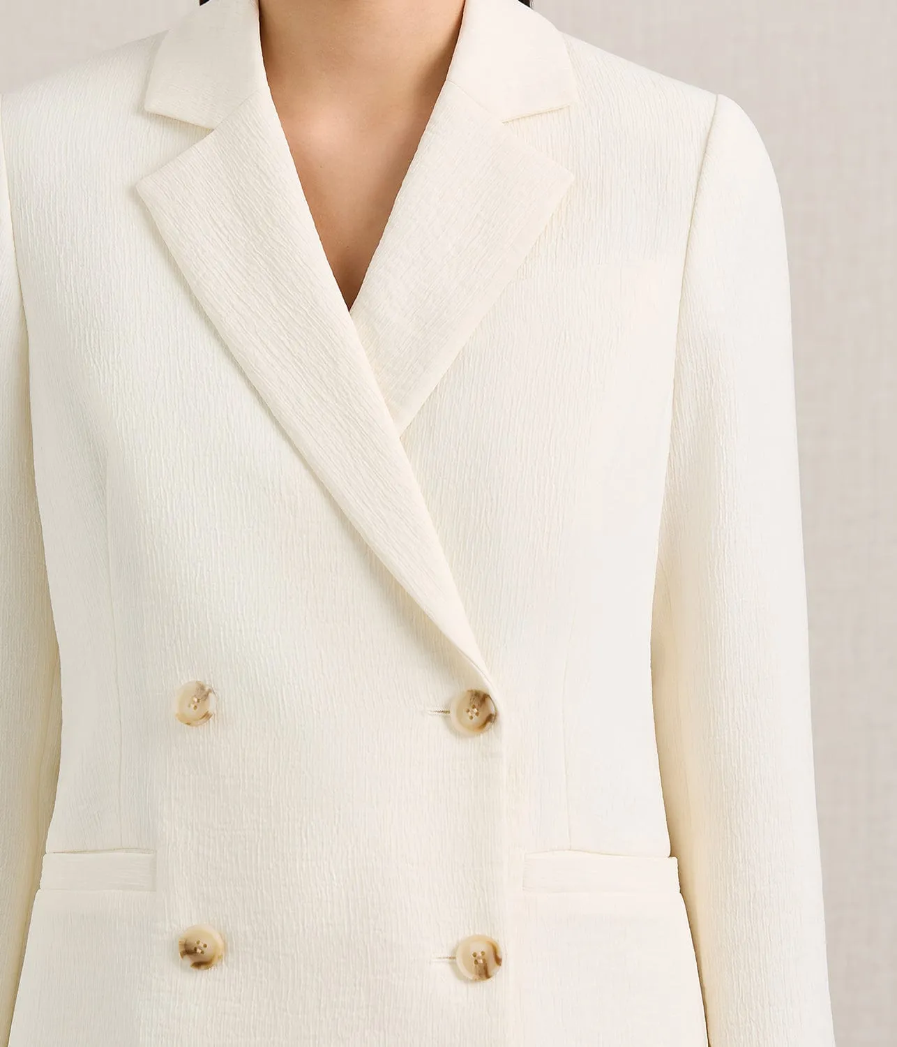 THE BELEN BLAZER- OYSTER