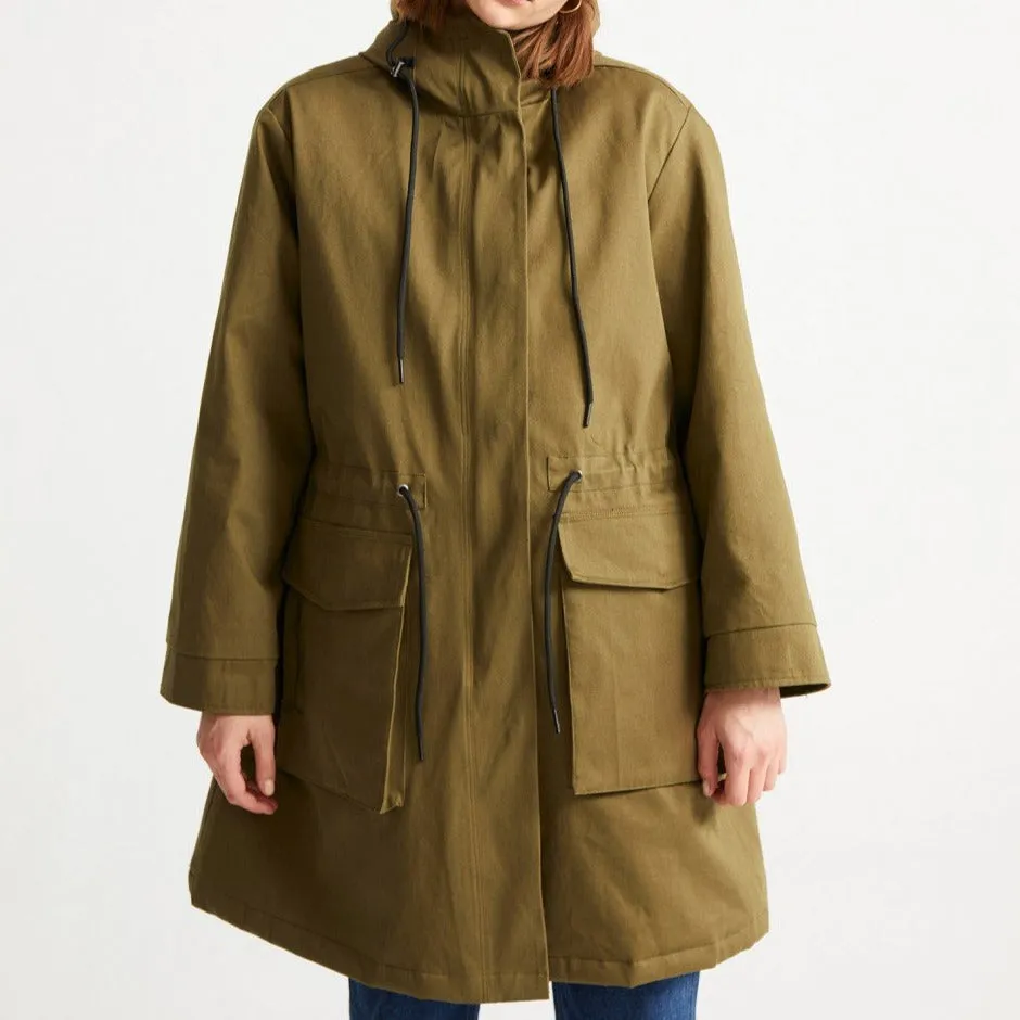 Trash Pepa Coat In Olive Green L-XL