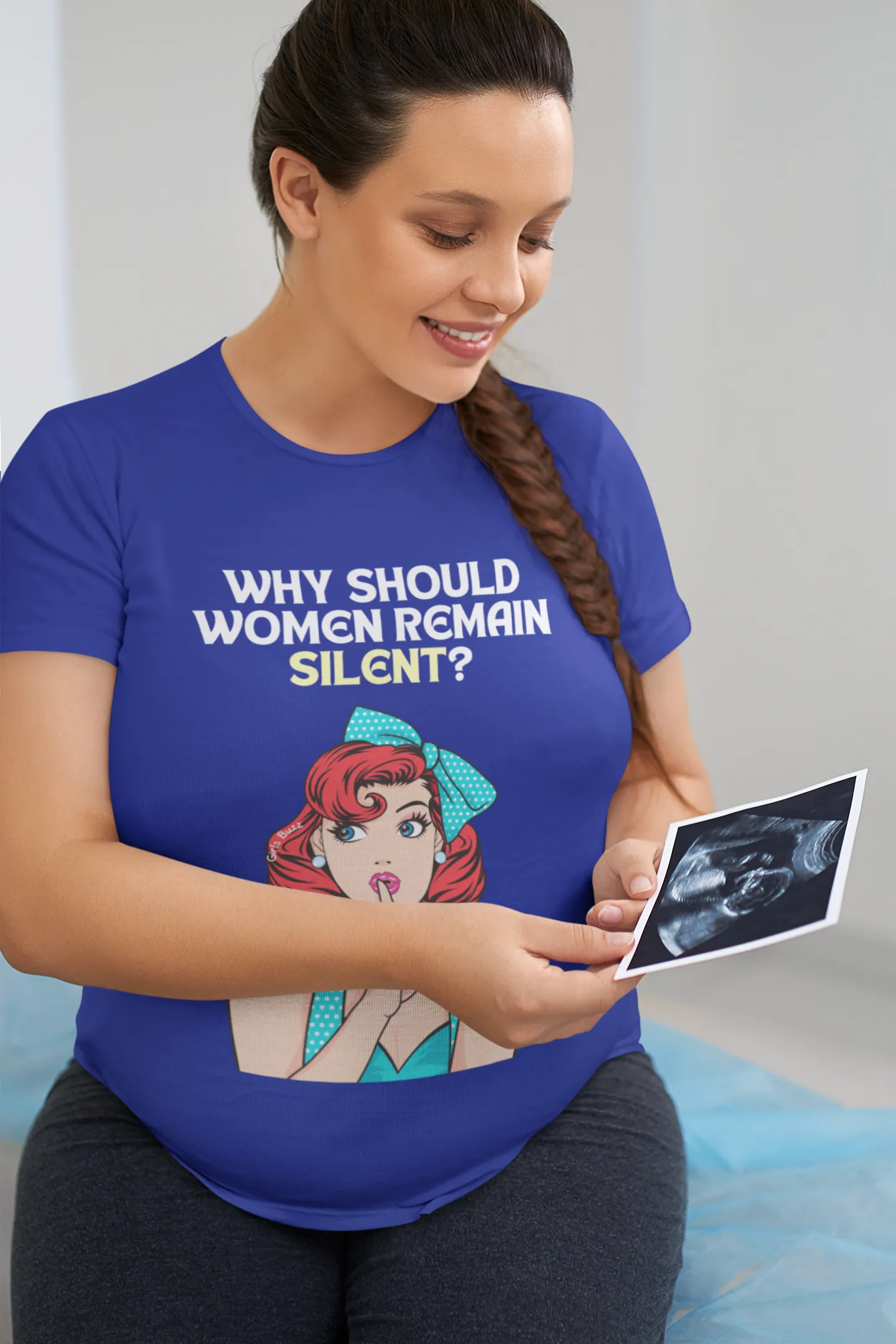 Why Should Women Remain Silent Maternity T-shirt