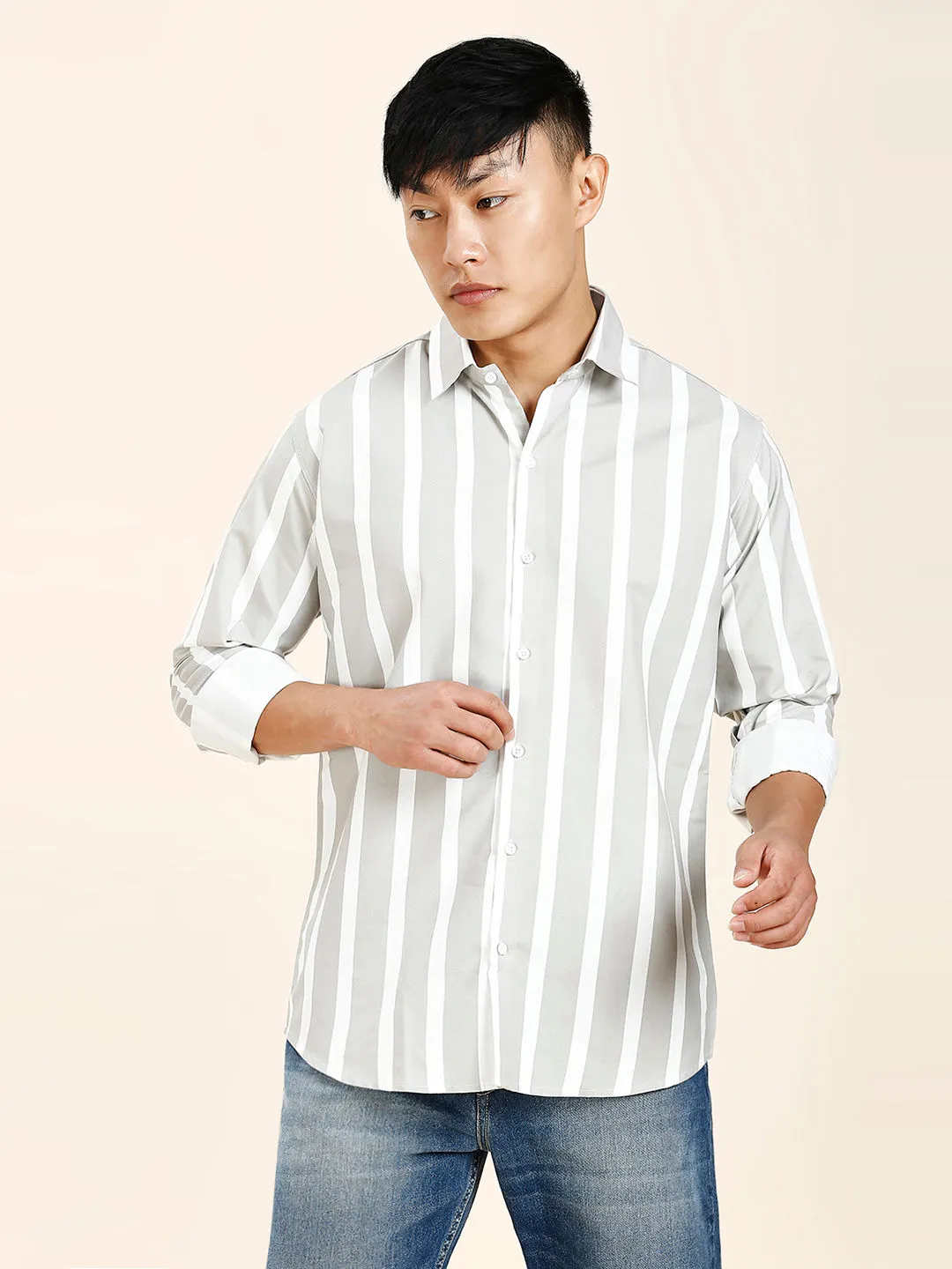 Wolver Striped Men's Shirt