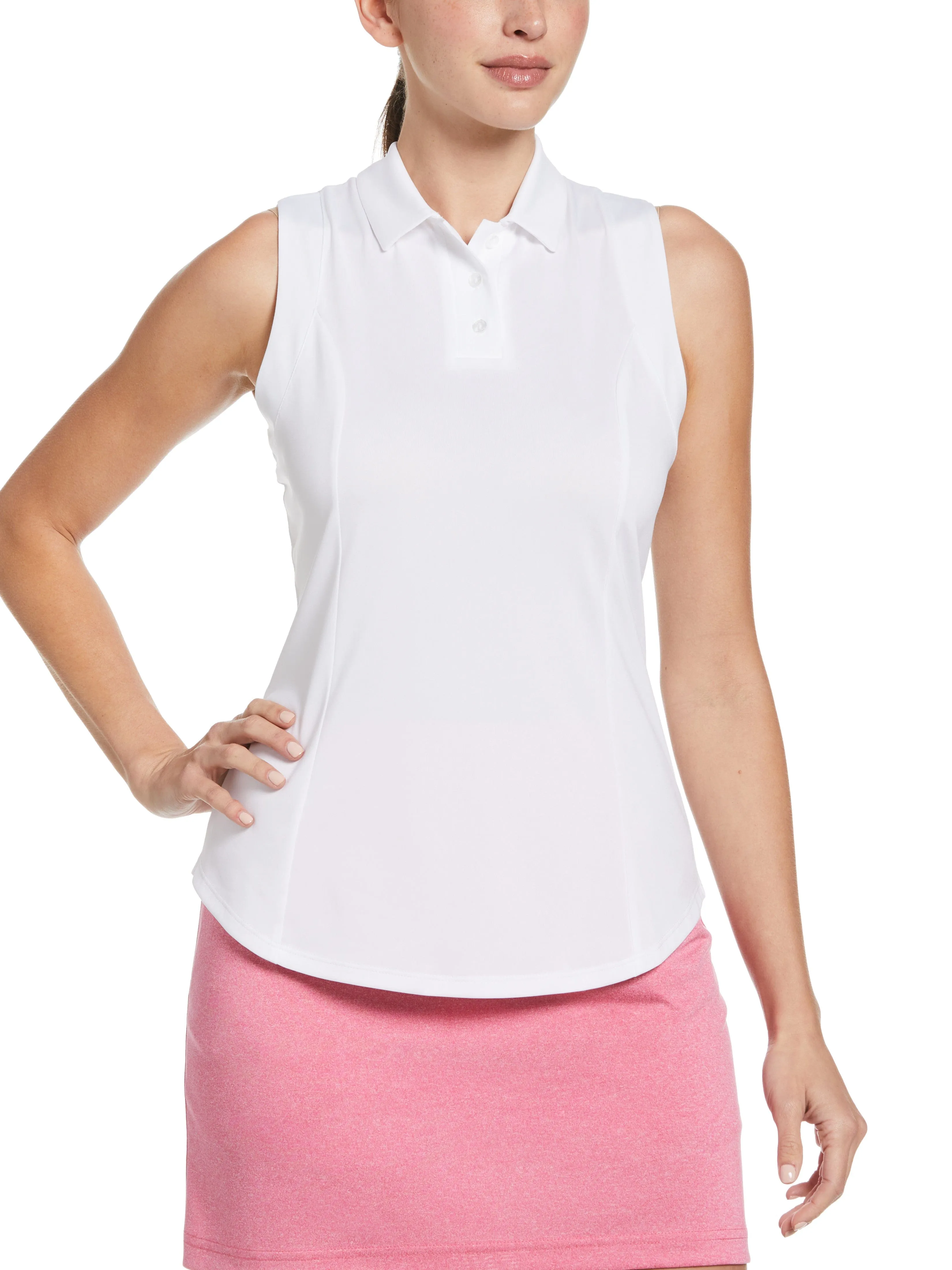 Womens Heather Golf Polo