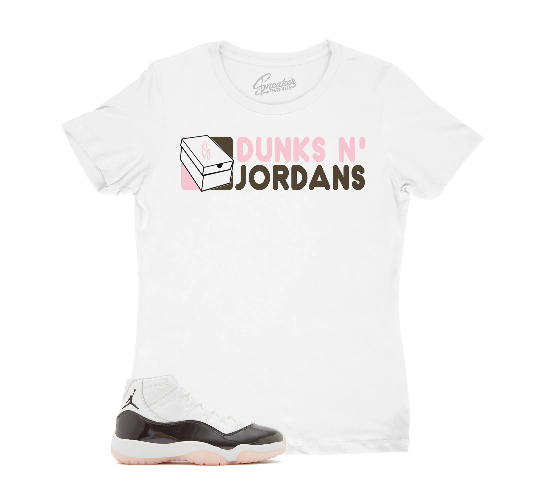 Womens Neapolitan 11 Shirt - Dunks N Jordans - White