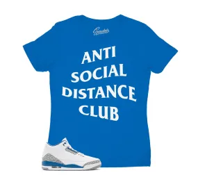 Womens Wizards 3 Shirt - Social Distance - True Blue