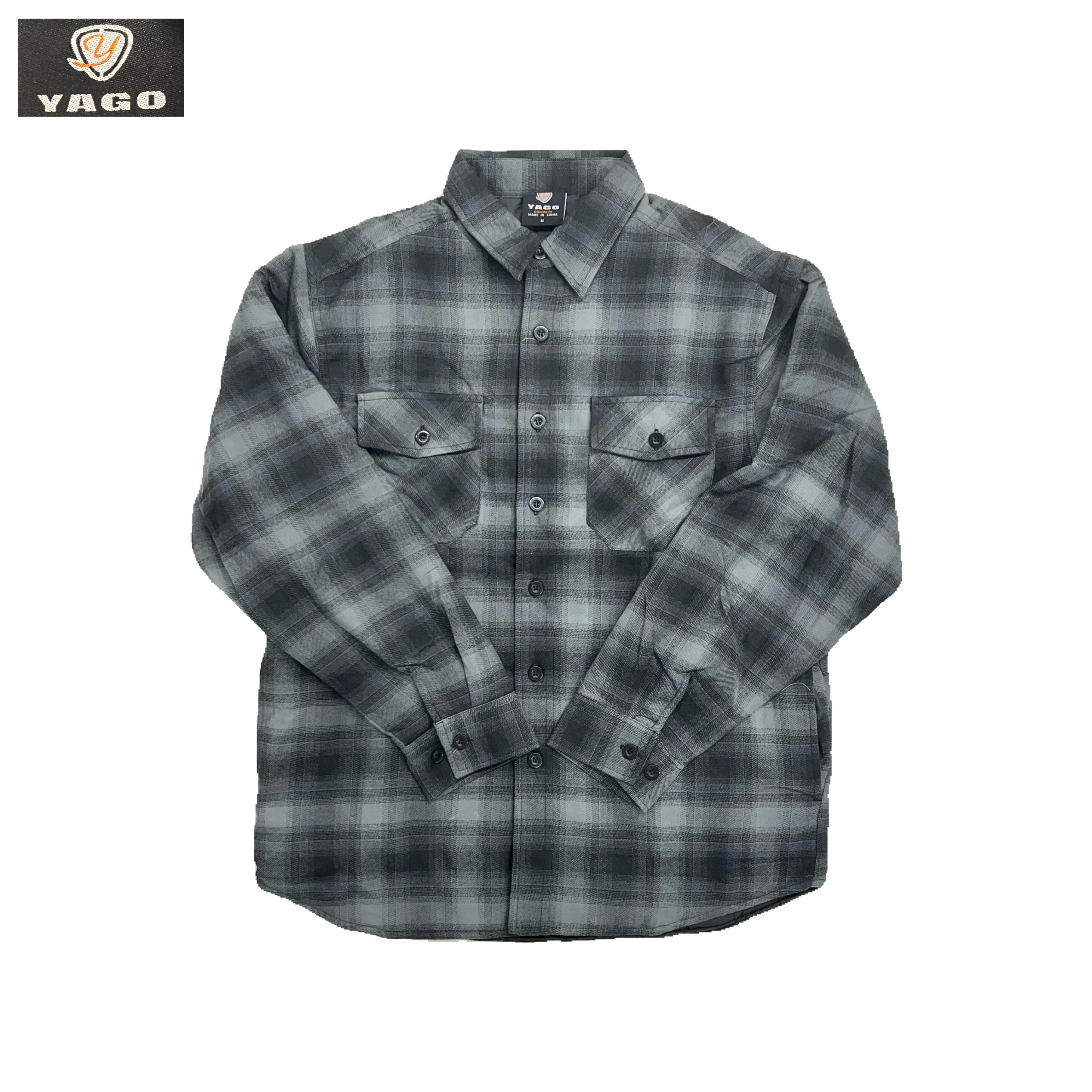 Yago Flannel Shirt Jacket with Two Side Pockets