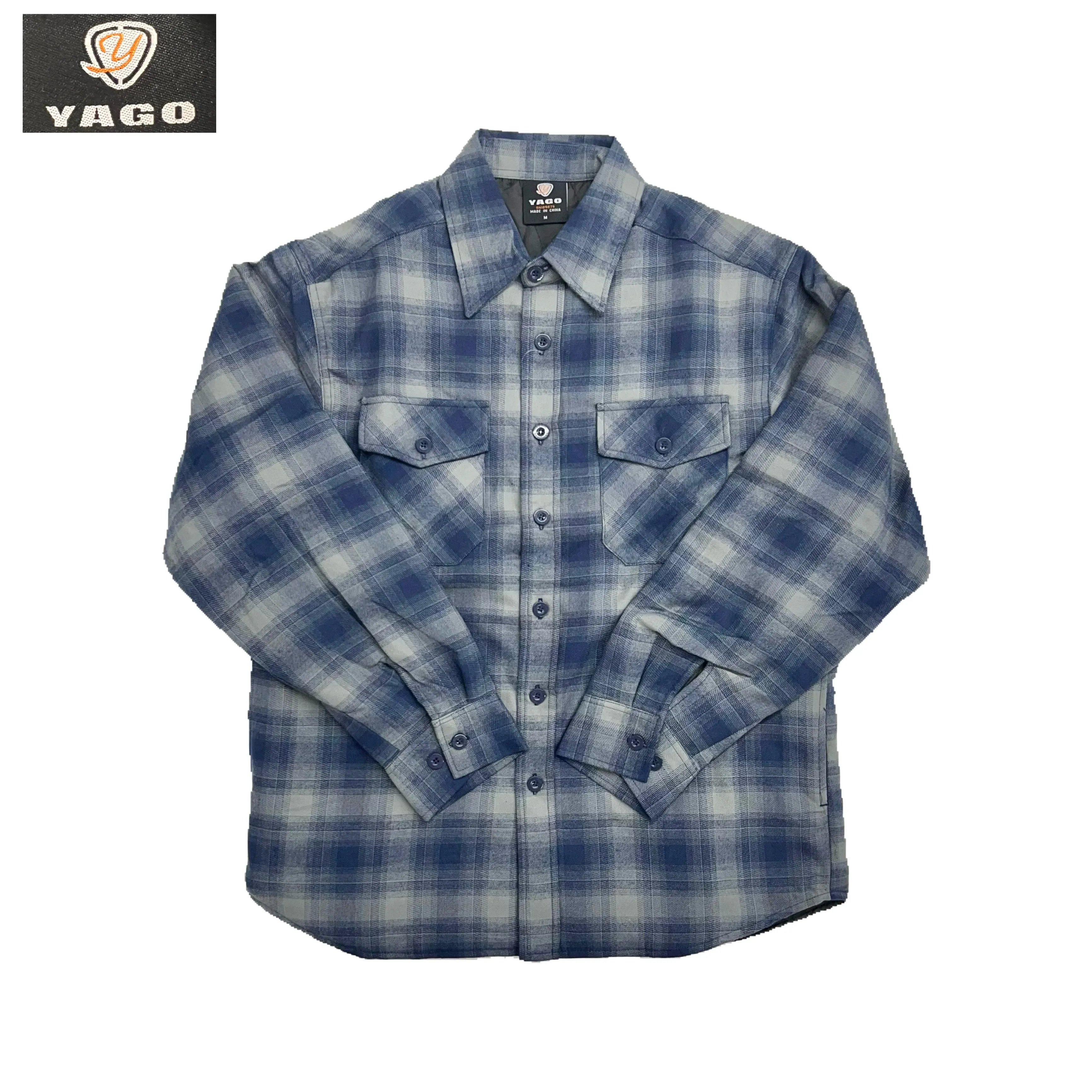 Yago Flannel Shirt Jacket with Two Side Pockets